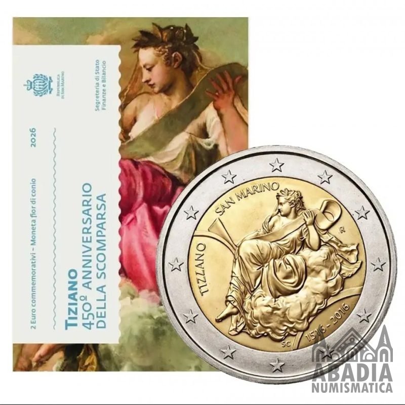 2026 – San Marino – 2 Euros – Tiziano